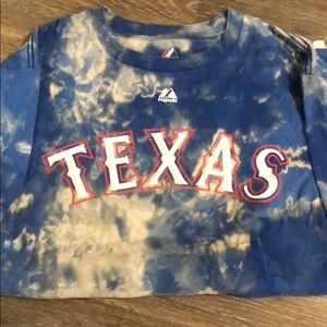 Vintage Acid Wash Texas Rangers Tee